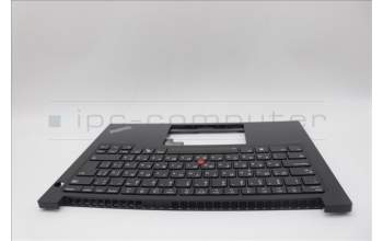 Lenovo 5M11P32492 C-Cover with keyboard, Bulgarian, Black, Backlight, UK