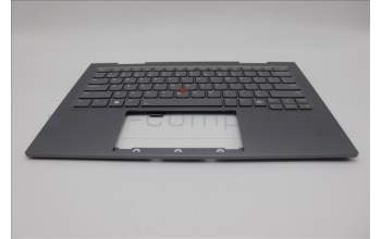Lenovo 5M11P34966 C-Cover with keyboard, USA English, Luna Grey, Fingerprint, WLAN, US