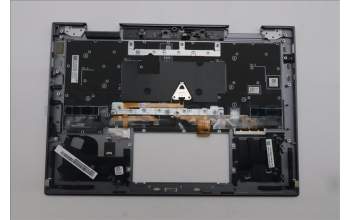 Lenovo 5M11P34968 C-Cover with keyboard, US English Euro, Luna Grey, Fingerprint, WLAN, US