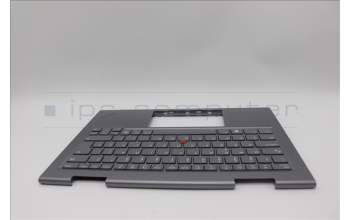 Lenovo 5M11P34983 C-Cover with keyboard, Portuguese, Luna Grey, Fingerprint, WLAN, UK