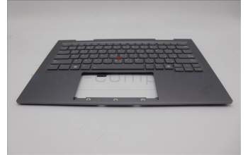 Lenovo 5M11P34996 C-Cover with keyboard, Arabic, Luna Grey, Fingerprint, WLAN, US