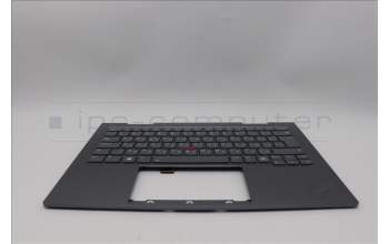 Lenovo 5M11P34999 C-Cover with keyboard, Bulgarian, Luna Grey, Fingerprint, WLAN, UK