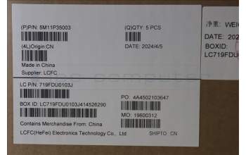 Lenovo 5M11P35003 MECH_ASM GRP_KBD_BZL_ENG_WL_LG_LTN