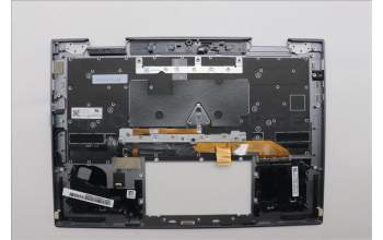 Lenovo 5M11P35009 C-Cover with keyboard, Greek, Luna Grey, Fingerprint, WLAN, US