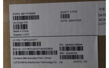 Lenovo 5M11P35009 C-Cover with keyboard, Greek, Luna Grey, Fingerprint, WLAN, US