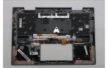 Lenovo 5M11P35034 C-Cover with keyboard, Belgian, Luna Grey, Fingerprint, WWAN, UK