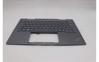 Lenovo 5M11P35038 C-Cover with keyboard, Czech Slovakian, Luna Grey, Fingerprint, WWAN, UK