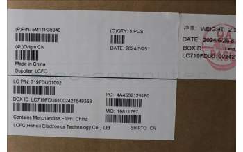 Lenovo 5M11P35040 MECH_ASM GRP_KBD_BZL_ENG_WW_LG_CHY