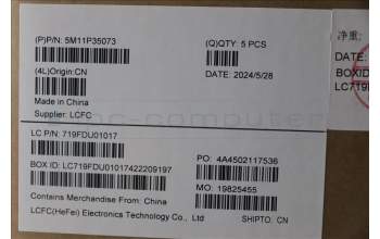 Lenovo 5M11P35073 C-Cover with keyboard, Bulgarian, Luna Grey, Fingerprint, WWAN, UK