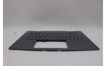 Lenovo 5M11P35096 C-Cover with keyboard, Slovenian, Luna Grey, Fingerprint, WWAN, UK