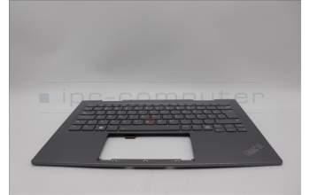 Lenovo 5M11P35098 C-Cover with keyboard, Swedish/Finnish, Luna Grey, Fingerprint, WWAN, UK