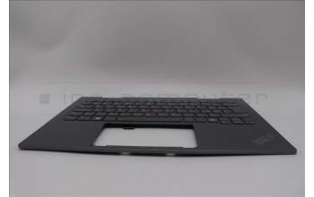 Lenovo 5M11P35099 C-Cover with keyboard, Switzerland, Luna Grey, Fingerprint, WWAN, UK
