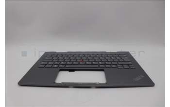 Lenovo 5M11P35102 C-Cover with keyboard, Turkish, Luna Grey, Fingerprint, WWAN, UK