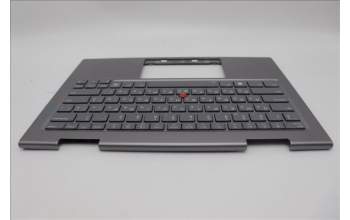 Lenovo 5M11P35105 C-Cover with keyboard, Ukraine, Luna Grey, Fingerprint, WWAN, US