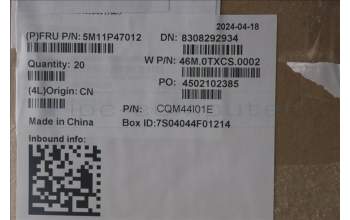 Lenovo 5M11P47012 WWAN A-Cover+ANT ASM,BK