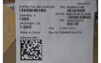 Lenovo 5M11P47255 C-Cover with keyboard, Czech Slovakian, No NFC, Backlight, UK