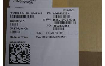 Lenovo 5M11P47345 C-Cover with keyboard, Israel(Hebrew), No NFC, Backlight, US