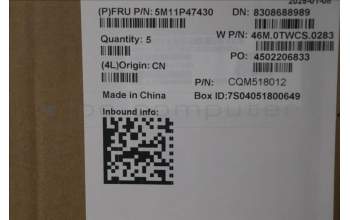 Lenovo 5M11P47430 C-Cover with keyboard, UK English, Backlight, UK