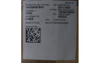 Lenovo 5M11P47491 C-Cover with keyboard, German, Backlight, UK