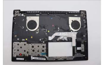 Lenovo 5M11P68314 C-Cover with keyboard, French, Black, Backlight, US