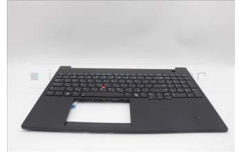 Lenovo 5M11P68327 C-Cover with keyboard, Hebrew, Black, Backlight, US