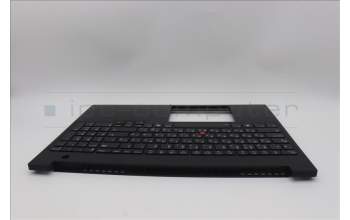 Lenovo 5M11P68357 C-Cover with keyboard, Russian, Black, Backlight, US