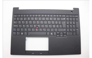 Lenovo 5M11P68369 C-Cover with keyboard, Switzerland, Black, Backlight, UK