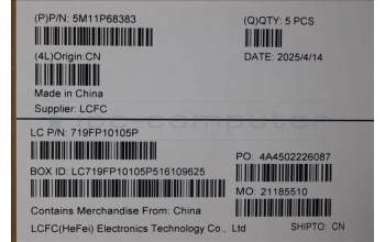 LENOVO 5M11P68383 Keyb P16s G3 (Intel) Cover GB - WL