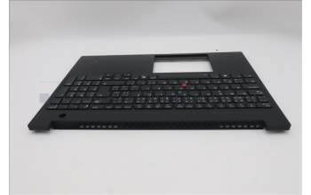 Lenovo 5M11P68421 C-Cover with keyboard, Czech Slovakian, Black, Backlight, WWAN, SIM, UK