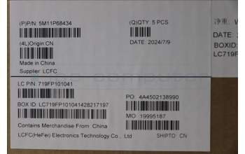 Lenovo 5M11P68434 C-Cover with keyboard,US English Euro,Black,Backlight,WWAN,SIM