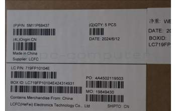 Lenovo 5M11P68437 MECH_ASM BL KB NP BK WW FRA LTN