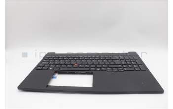 Lenovo 5M11P68455 C-Cover with keyboard, Icelandic, Black, Backlight, WWAN, SIM, UK