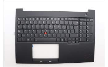 Lenovo 5M11P68792 C-Cover with keyboard, Spanish LA, Black, Backlight, WWAN, SIM, UK