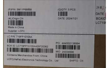 Lenovo 5M11P68868 MECH_ASM BL KB NP BK WW UK LTN