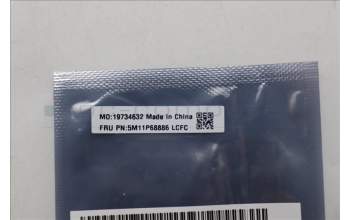 Lenovo 5M11P68886 X13YG5 Fingerprint Reader with Bracket,Grey