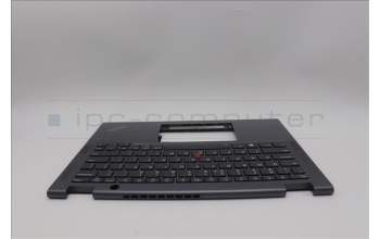 Lenovo 5M11P69073 C-Cover with keyboard, US English Euro, Grey, Backlight, WWAN, US