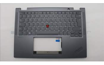 Lenovo 5M11P69084 C-Cover with keyboard, German, Grey, Backlight, WWAN, UK