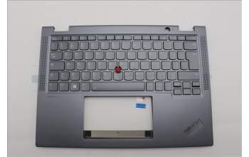 Lenovo 5M11P69104 C-Cover with keyboard, Italian, Grey, Backlight, WWAN, UK