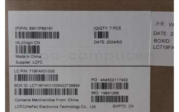 Lenovo 5M11P69191 Group GY WLAN D COVER+SCREW