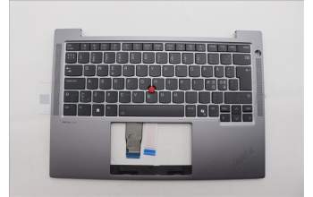 Lenovo 5M11P69325 C-Cover with keyboard, Nordic, Black, Backlight, UK