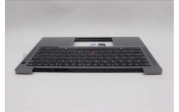 Lenovo 5M11P69350 C-Cover with keyboard, Switzerland, Black, Backlight, UK