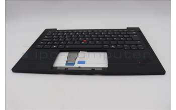 Lenovo 5M11P69398 C-Cover with keyboard, Danish, Black, Backlight, UK