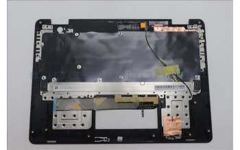 Lenovo 5M11P77375 C-Cover with keyboard, UK English, Black, Backlight, WLAN, UK