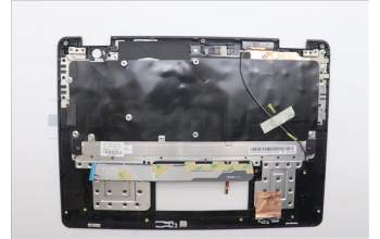 Lenovo 5M11P87781 C-Cover with keyboard, German, Black, Backlight, WLAN, UK