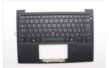 Lenovo 5M11Q25549 C-Cover with keyboard, Czech Slovakian, Black, WLAN, UK