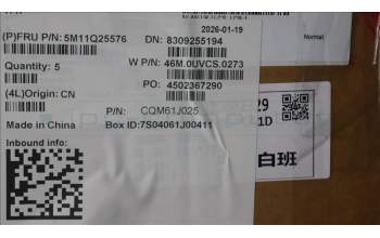 Lenovo 5M11Q25576 C-Cover with keyboard, UK English, Black, WLAN, UK