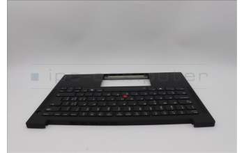 Lenovo 5M11Q25608 C-Cover with keyboard, Switzerland, Black, WLAN, UK