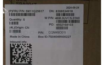 Lenovo 5M11Q25617 C-Cover with keyboard, Bulgarian, Black, WLAN, UK