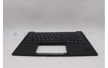 Lenovo 5M11Q25627 C-Cover with keyboard, Greek, Black, WLAN, US