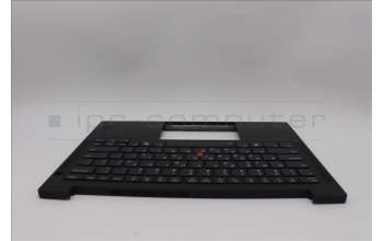 Lenovo 5M11Q25627 C-Cover with keyboard, Greek, Black, WLAN, US